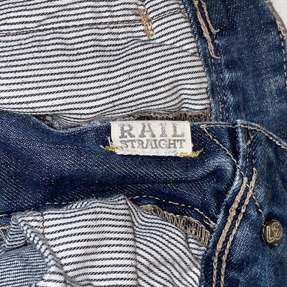 •MADEWELL•RAIL STRAIGHT DENIM JEANS SIZE 32 X 34. - Picture 6 of 10